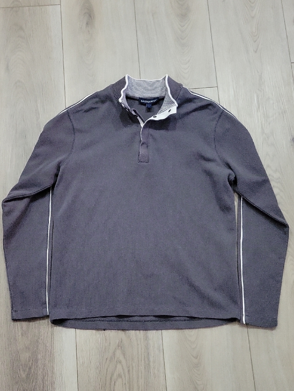 Nautica Men’s Quarter-Zip Knit Sweater - Dark Gray
